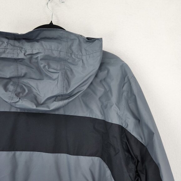 Columbia Jacket Mens Large Gray Thermal Coil Hooded Windbreaker Full Zip Casual - Picture 11 of 11